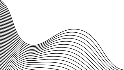 abstract background Vector Illustration of the pattern of lines abstract background. Wavy abstract stripes. Curved line vector.