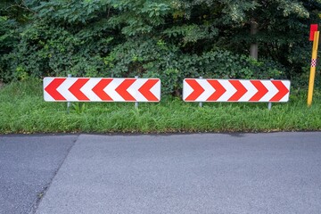 directional signs on the road