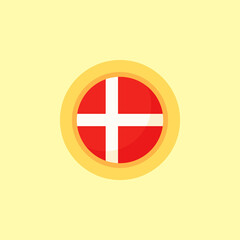 Denmark - Circular Flag
