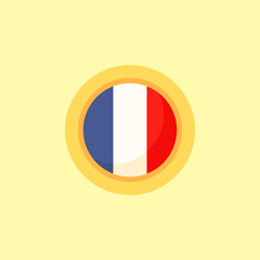 France - Circular Flag