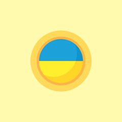 Ukraine - Circular Flag