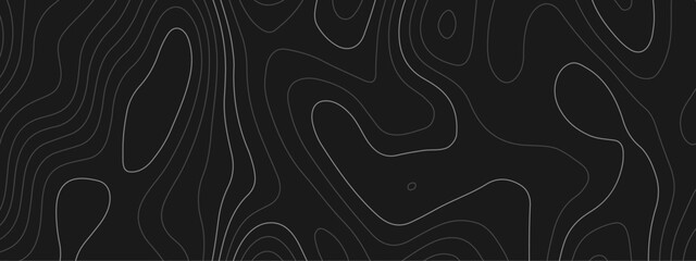 Abstract topographic wavy curve line background. Topography map pattern, Geographic curved relief. Topographic lines background. Vector illustration.