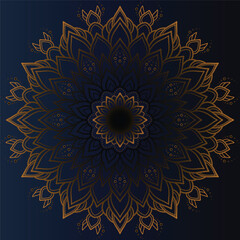 Decorative golden mandala background