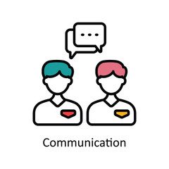Communication Filled Outline Icon Design illustration. Product Management Symbol on White background EPS 10 File