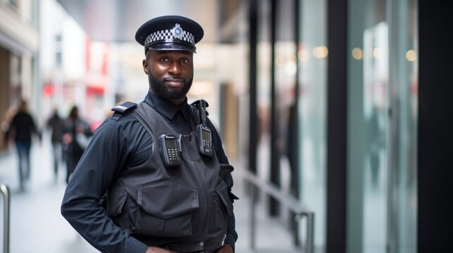 Professional policeman. Beautiful illustration picture. Generative AI
