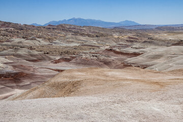Beautiful red, orange and white rock formations