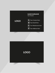 Unique Black Business Card Design...