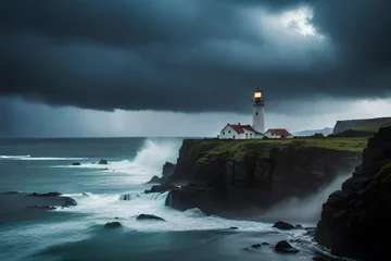 Foto op Canvas lighthouse on the coast of atlantic ocean © Image Studio