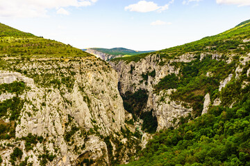 Fototapeta na wymiar Mountain landscape, Verdon Gorge in France.