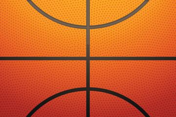 basketball texture close up view black lines - 637957911