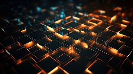 Obraz premium Abstract digital background. Can be used for technological processes, neural networks and AI, digital storages, sound and graphic forms, science, education, etc.