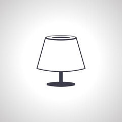Desk lamp icon. table lamp icon