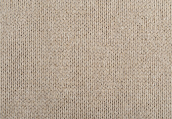 Beige handmade Knitted Fabric Texture