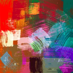 Gardinen abstract background composition, color texture with paint strokes and splashes, grungy © Kirsten Hinte