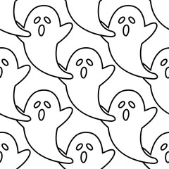 Seamless ghost background. Ghost background for Halloween party