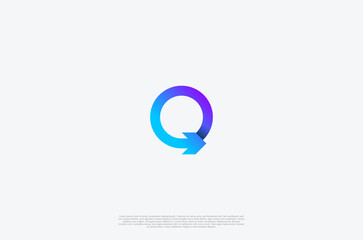 Abstract Initial Letter O and arrow Logo. Usable for Business and Branding Logos. Flat Vector Logo Design Template Element.