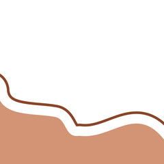 organic blob corner outline