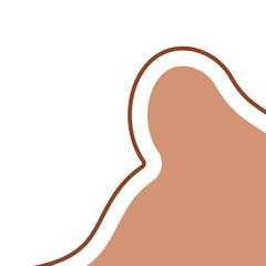 organic blob corner outline