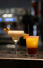 a pina colada with a sex on the beach