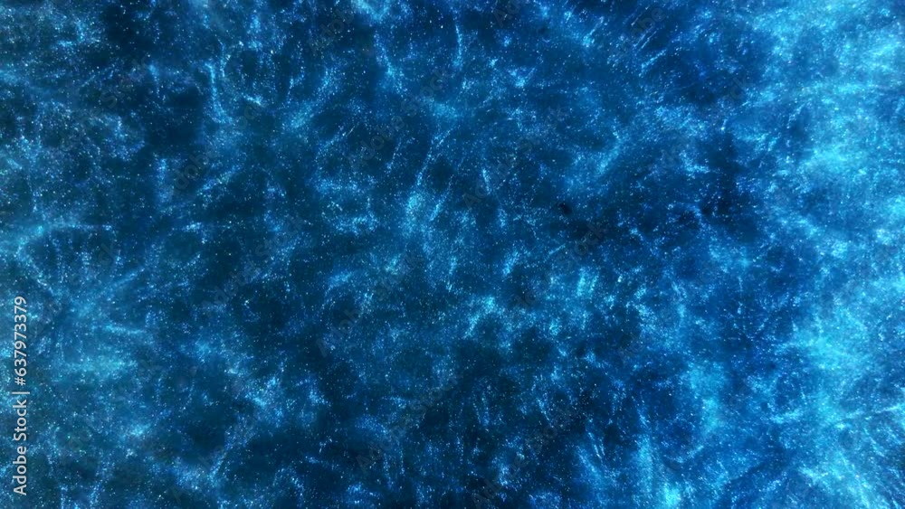 Wall mural blue energy neural network morphing and changing forms abstract art background morphing reveal artis