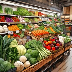 Vegetable In Gorcery Store