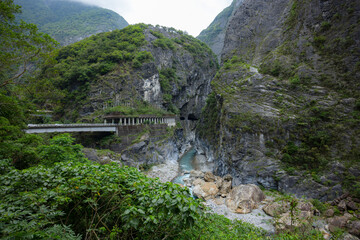 Fototapeta premium Taroko Gorge in Taroko National Park in Hualien of aTaiwan