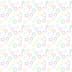 A shape pattern in color gradient is a visually engaging and dynamic design that combines geometric forms with a seamlessly transitioning array of colors. This pattern consists of various shapes.