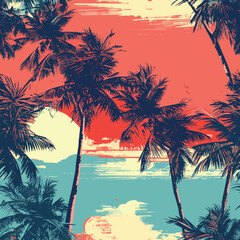 Seamless Colorful Hawaii Palms Pattern.

Seamless pattern of Hawaii Palms in colorful style. Add color to your digital project with our pattern!