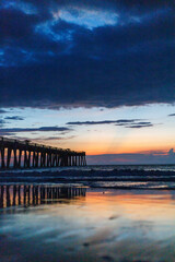 Pier at sunrise