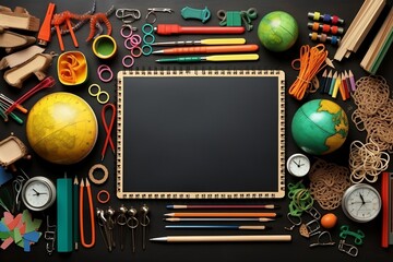 Learning Essentials: Back to School with Stationery and Education. Generative Ai