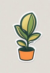 Minimalist Plant Vector Illustration