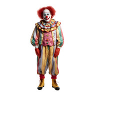 clown isolated on transparent background