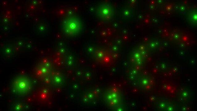 abstract christmas background with glowing particles