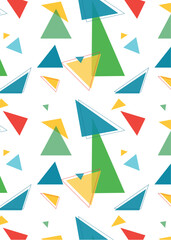 Seamless abstract colorful of triangle pattern