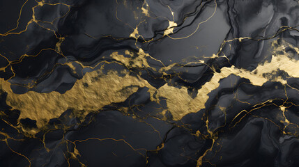 Textured of the black marble background. Gold patterned natural of dark gray marble texture. Black marble gold pattern luxury. dark grey. generativ ai
