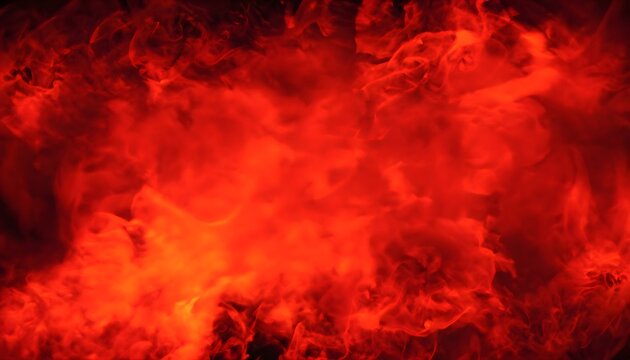 fire in the night background Black red abstract background. Toned fiery red sky. Flame and smoke effect.
