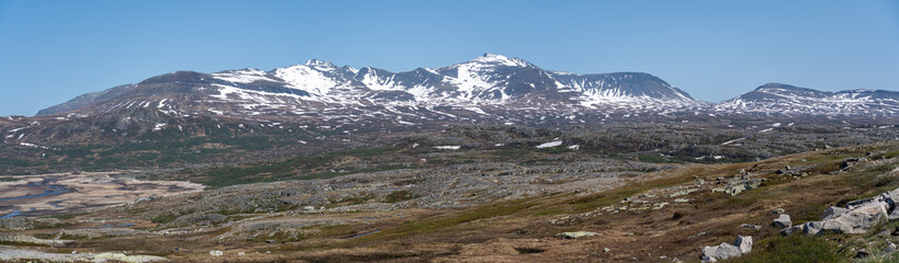 Fototapeta na wymiar View from Sylane mountains, Tydal, Norway