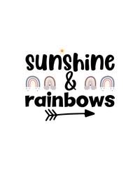 Rainbow SVG, Boho Rainbow SVG, Baby Rainbow SVG Bundle, Pastel Rainbow Svg, Rainbow with Heart, Digital Download Svg, Png, Dxf, Eps Files