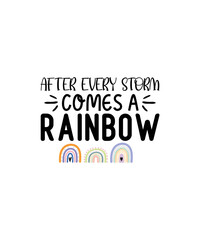 Rainbow SVG, Boho Rainbow SVG, Baby Rainbow SVG Bundle, Pastel Rainbow Svg, Rainbow with Heart, Digital Download Svg, Png, Dxf, Eps Files