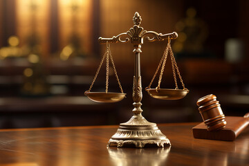 Symbol of law and justice, law and justice concept. Generated ai.