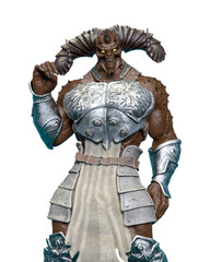 demon with horns is staring you