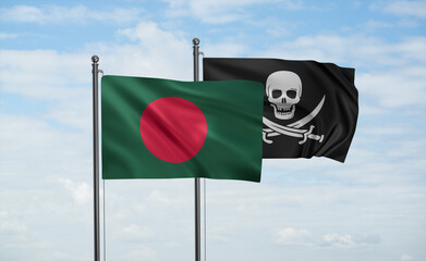 Pirate and Bangladesh flag