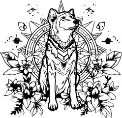 Coloring Page  - Mandala - Vector