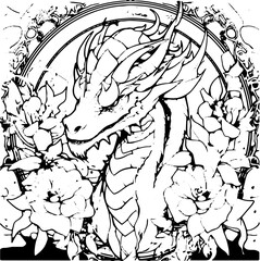 Coloring Page  - Mandala - Vector