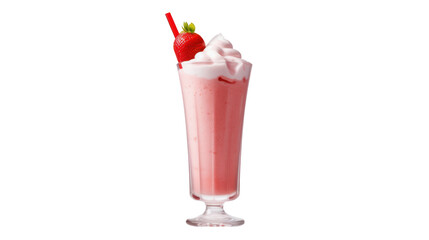 strawberry smoothie milkshake juice frappe tall glass sweet pink drink