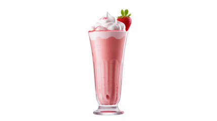 strawberry smoothie milkshake juice frappe tall glass sweet pink drink