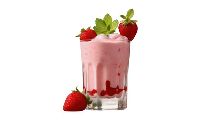strawberry smoothie milkshake juice frappe tall glass sweet pink drink
