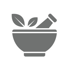 mortar and pestle icon design vector template