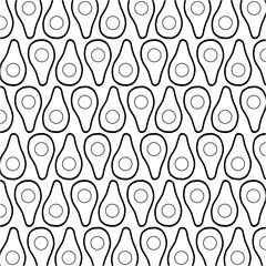 Avocado fruit icon pattern