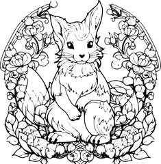 Coloring Pages  - Mandala - Vector